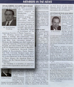 Dr. Glasberg Accepts New Roles article